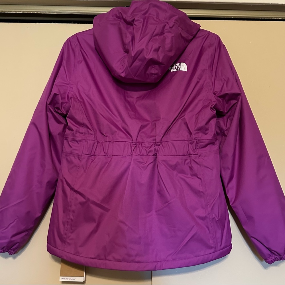 The North Face Big Girls'  Size XL Hooded Purple Rain Jacket. - Picture 10 of 10